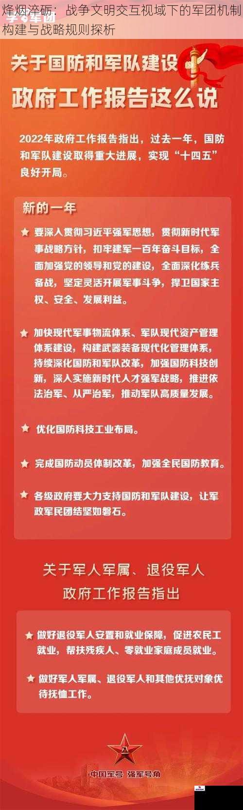 烽烟淬砺:战争文明交互视域下的军团机制构建与战略规则探析