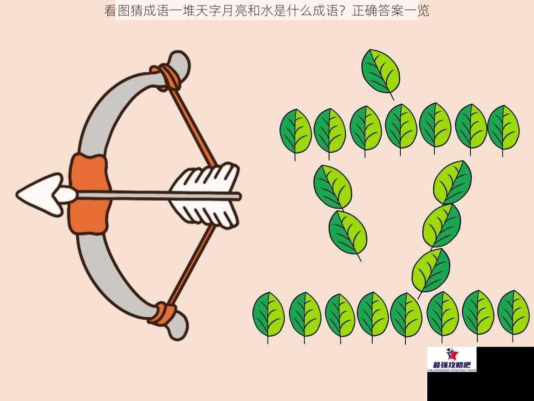 看图猜成语一堆天字月亮和水是什么成语？正确答案一览