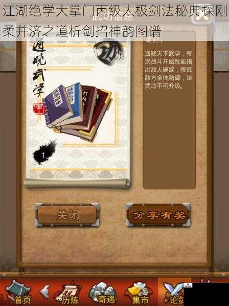 江湖绝学大掌门丙级太极剑法秘典探刚柔并济之道析剑招神韵图谱