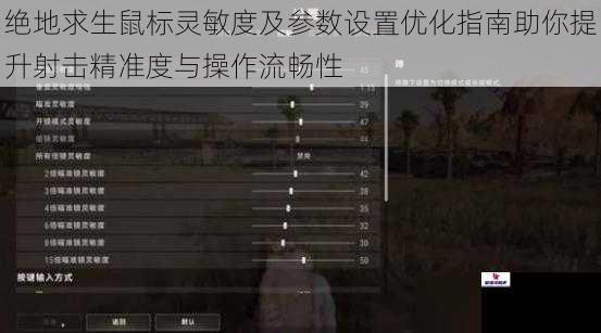 绝地求生鼠标灵敏度及参数设置优化指南助你提升射击精准度与操作流畅性