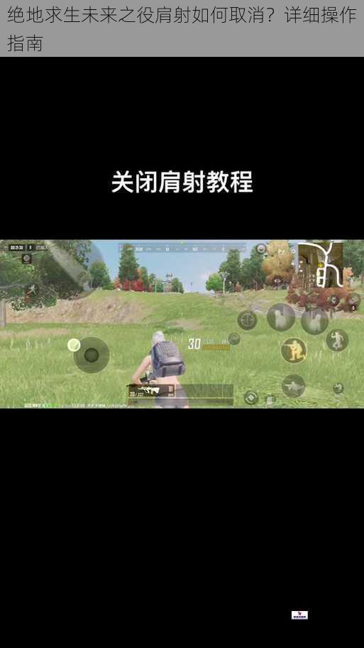 绝地求生未来之役肩射如何取消？详细操作指南