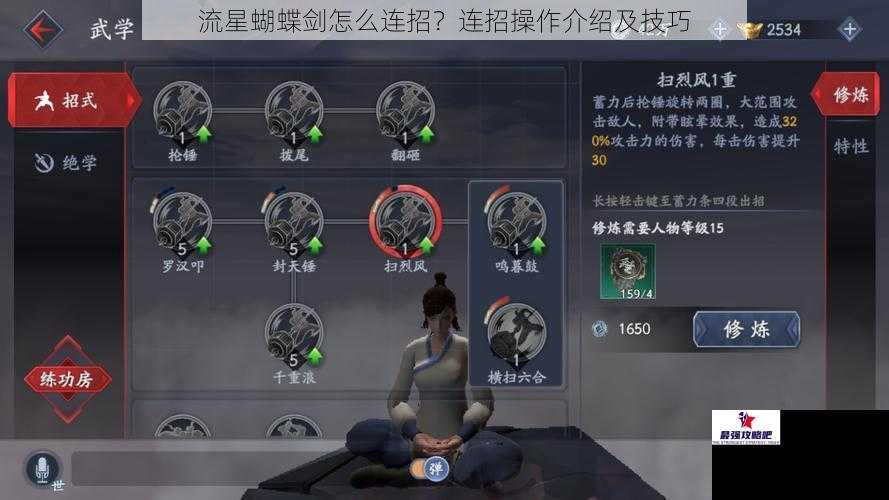 流星蝴蝶剑怎么连招？连招操作介绍及技巧