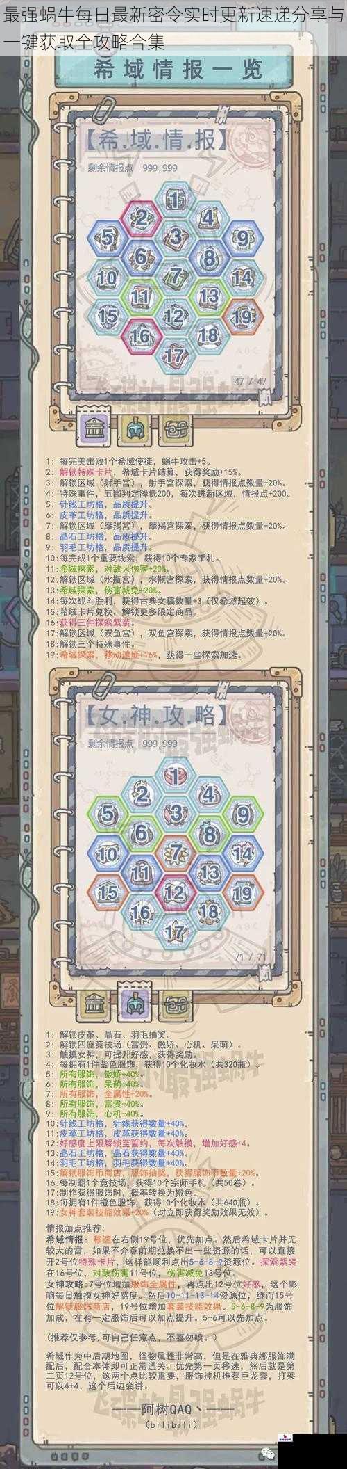 最强蜗牛每日最新密令实时更新速递分享与一键获取全攻略合集